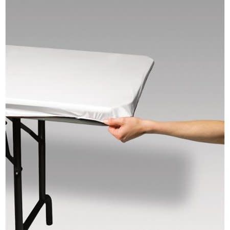 6ft STAY-PUT TABLECOVER WHITE