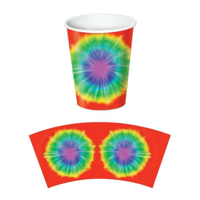 Tie-Dyed Beverage Cups