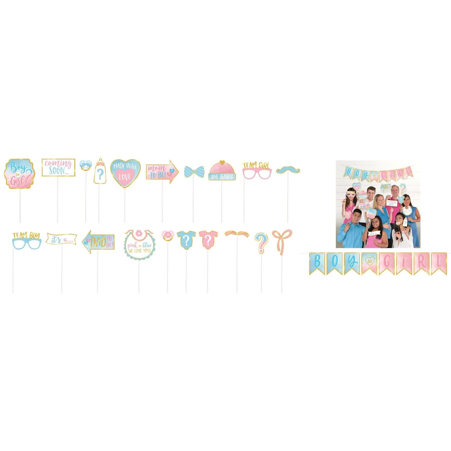 BANNER &amp; PHOTO PROPS THE BIG REVEAL