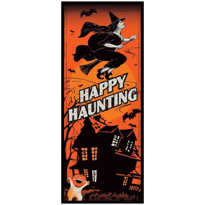 Vintage Halloween Door Cover