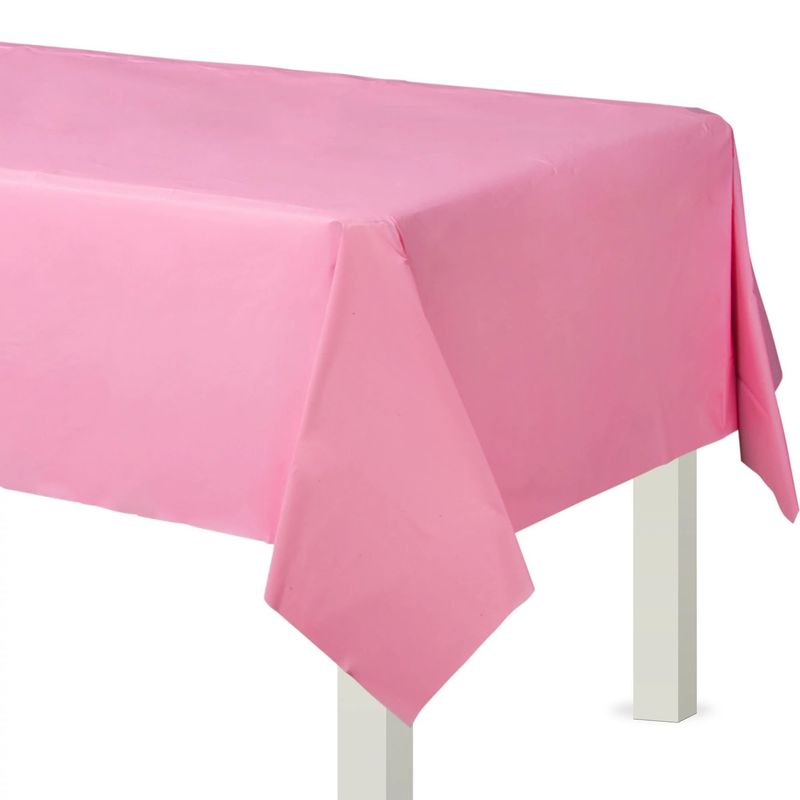 54IN X 108IN VINYL TABLECOVER NEW PINK