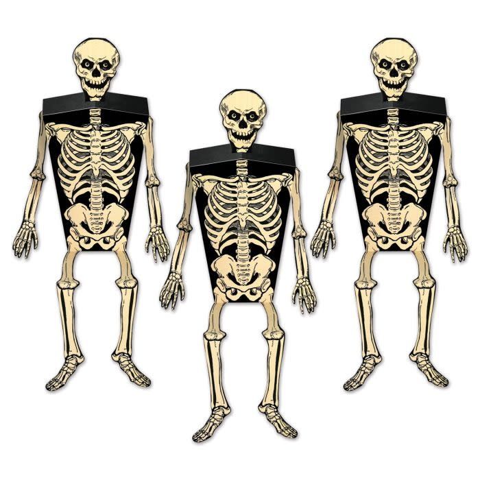 Skeleton Favor Boxes-3ct