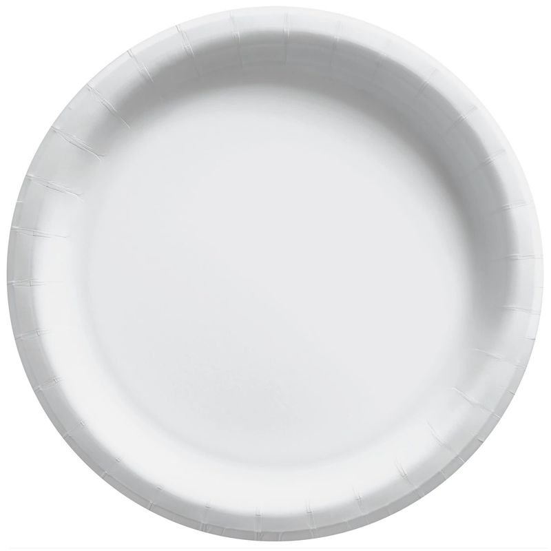 White 8.5in Paper Plates - 50ct