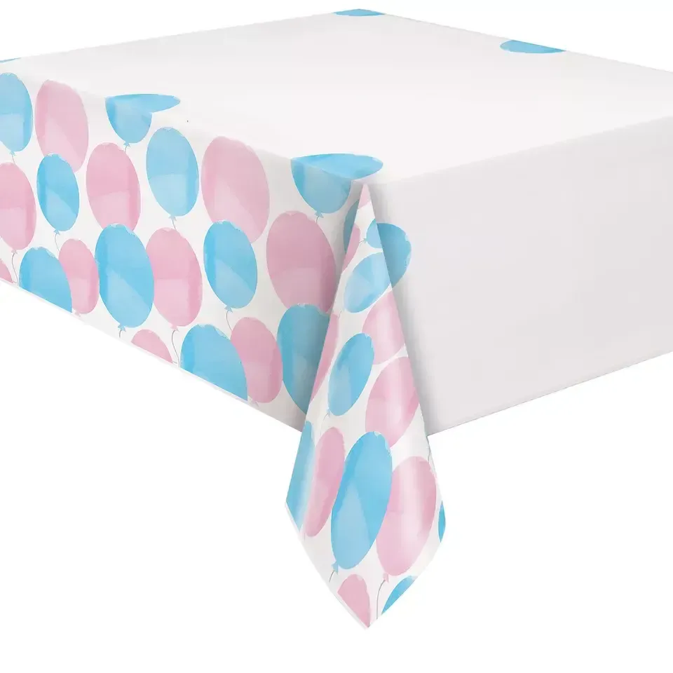 TABLE COVER GENDER REVEAL PARTY