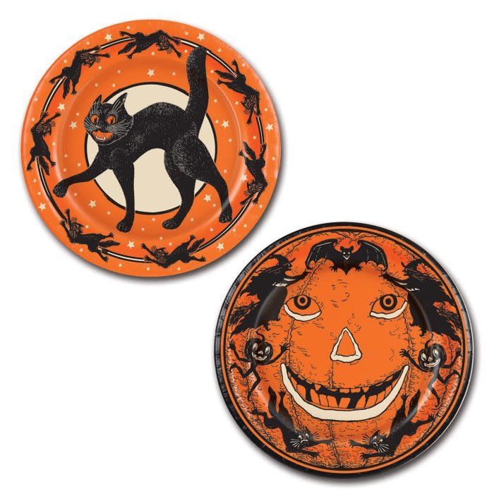 Vintage Halloween Plates-8ct, 9in.
