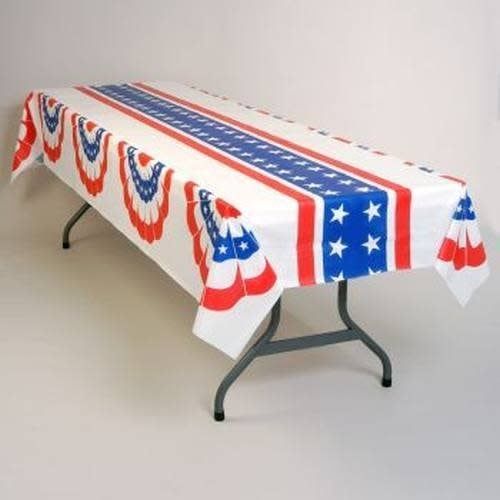TABLECOVER PATRIOTIC FAN DRAPE