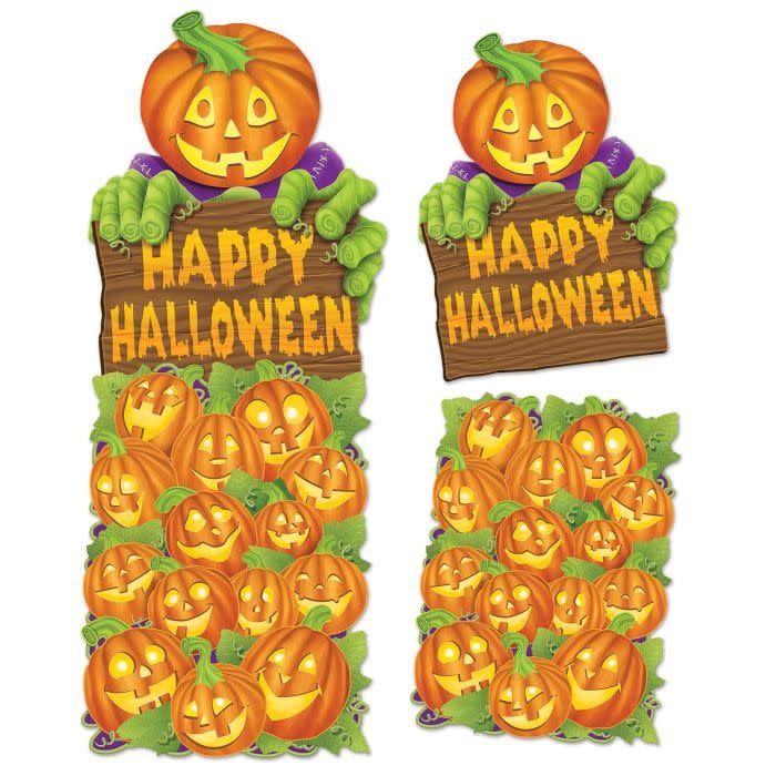 Jumbo Pumpkin Patch Cutouts-2ct