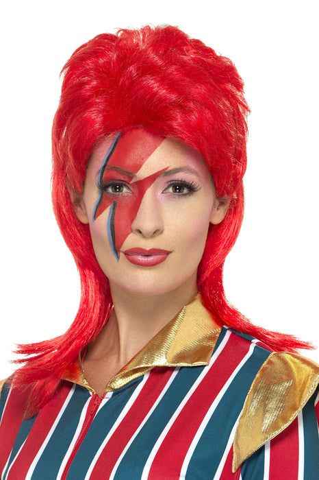 Space Superstar Wig, Red