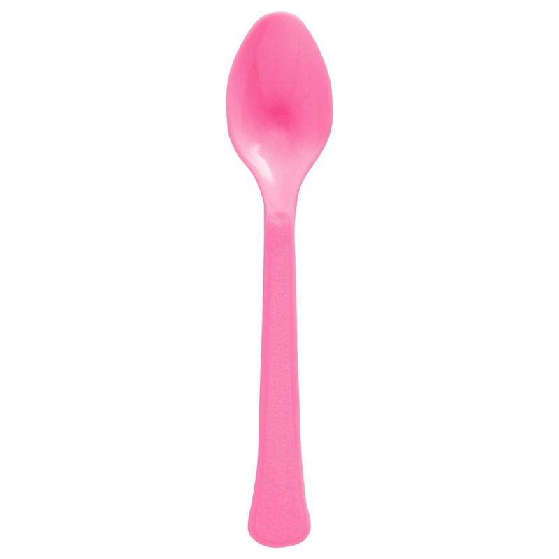 50CT SPOONS BRIGHT PINK