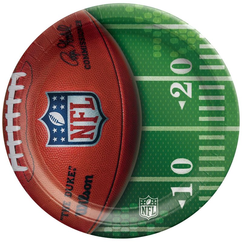 NFL Drive - Silver 7" Round Plates