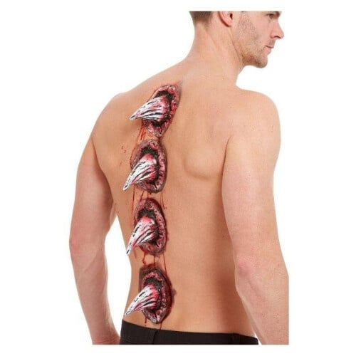 Smiffys Make-Up FX, Latex Spike Wounds, Red