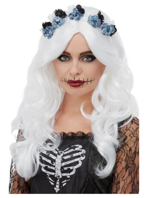 Day of the Dead Wig, White
