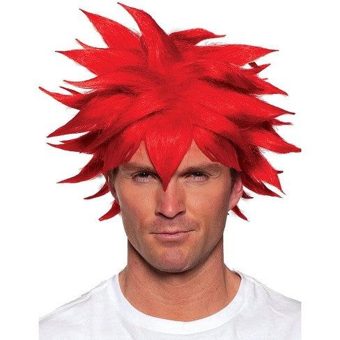 CRUNCHYROLL ANIME SPIKY WIG RED
