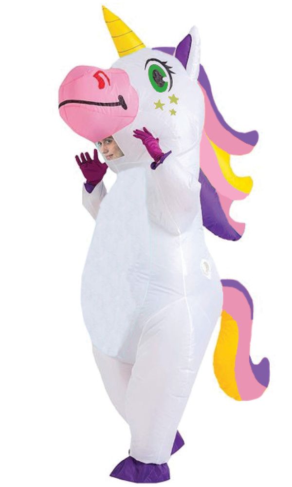 INFLATABLE WHITE UNICORN