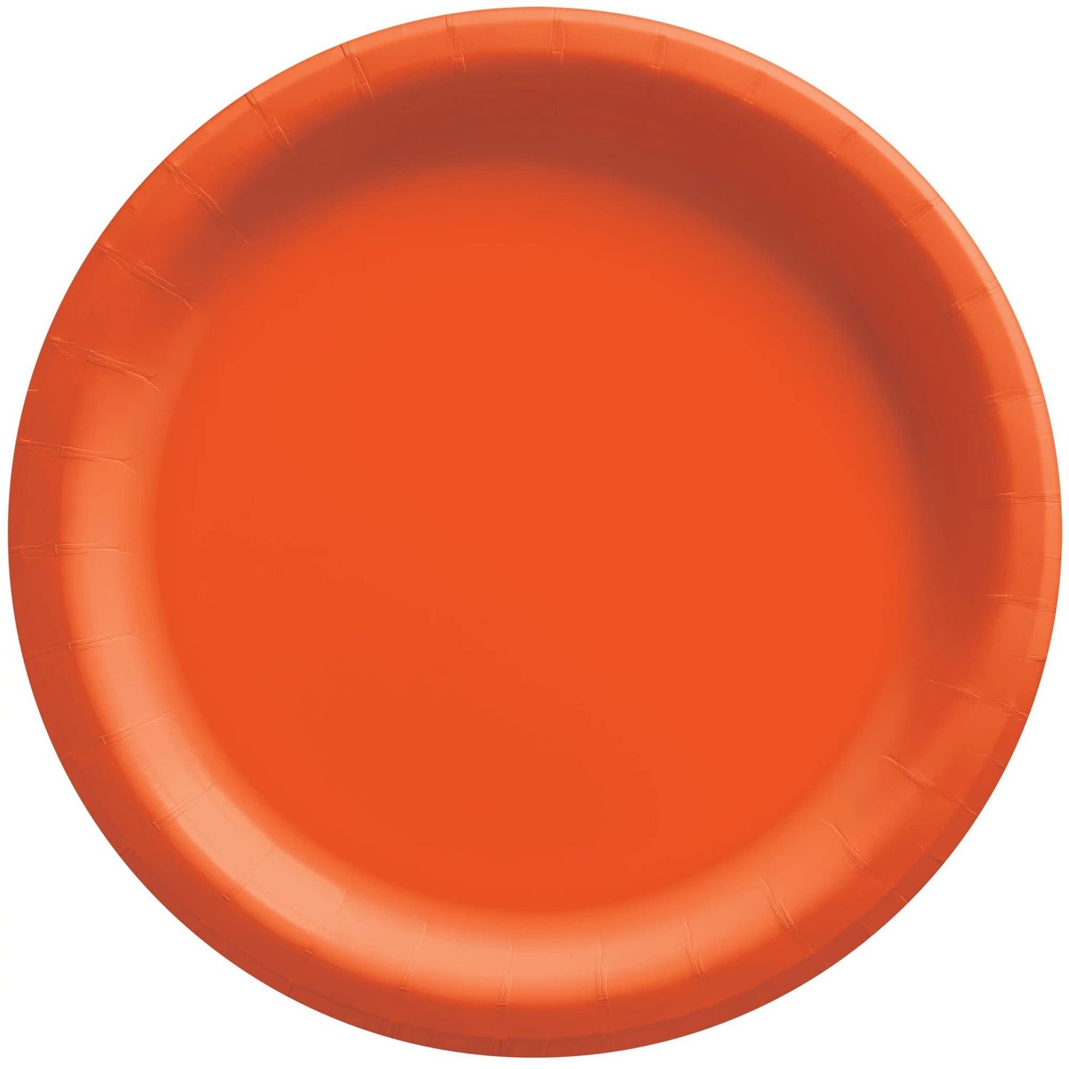 50ct 6.75in Paper Plates - Orange Peel