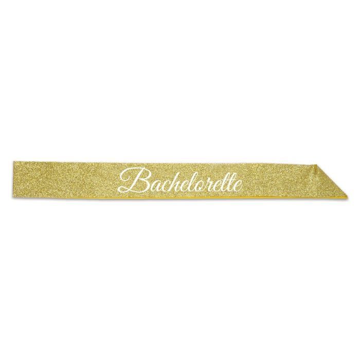 Bachelorette Glittered Sash-Gold