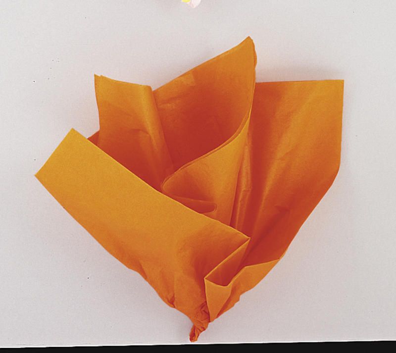 Orange Tissue Paper Sheets - 10 count