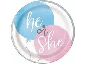 8CT 7in GENDER REVEAL PARTY