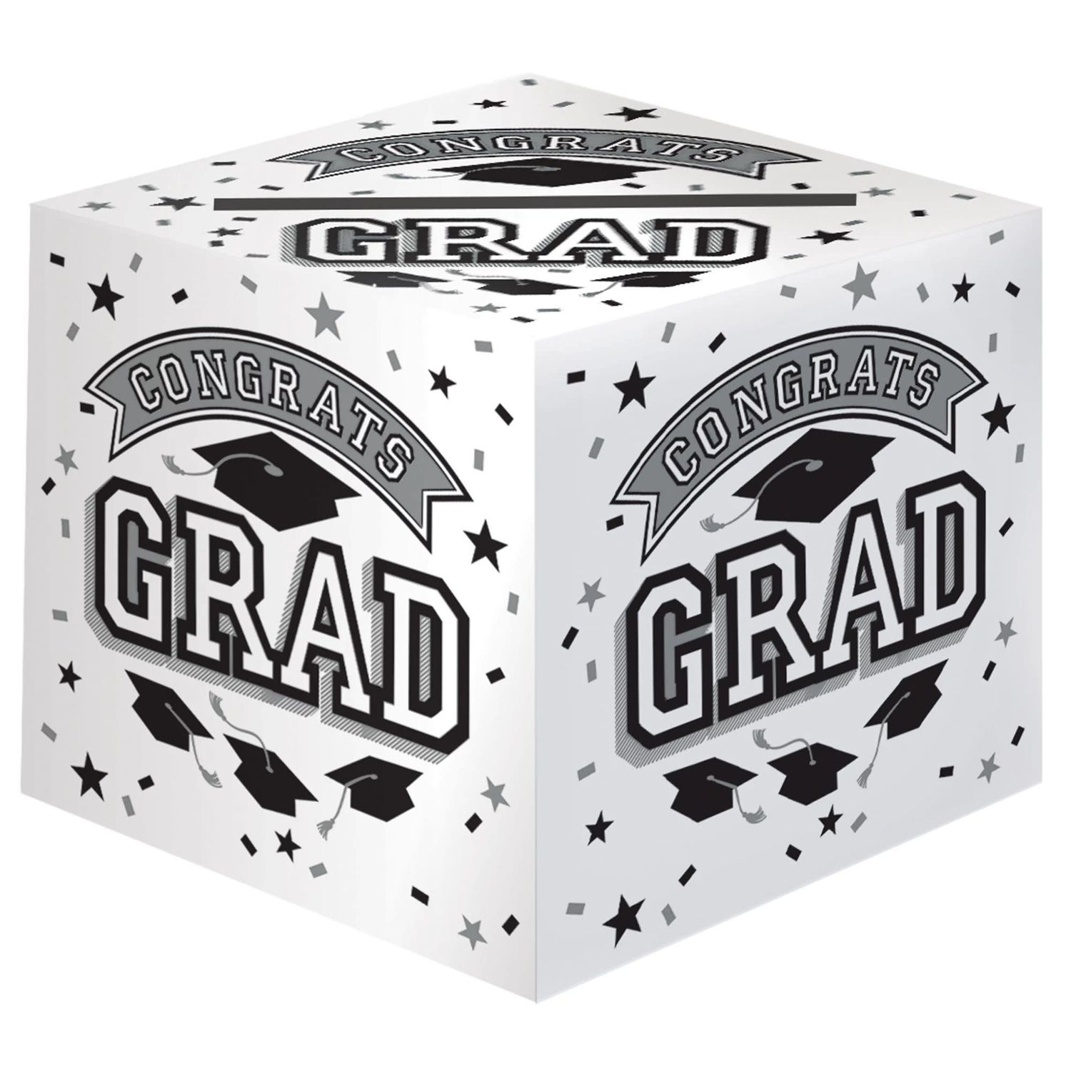 CARD BOX GRAD WHITE