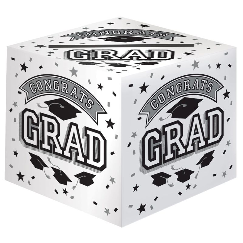 CARD BOX GRAD WHITE