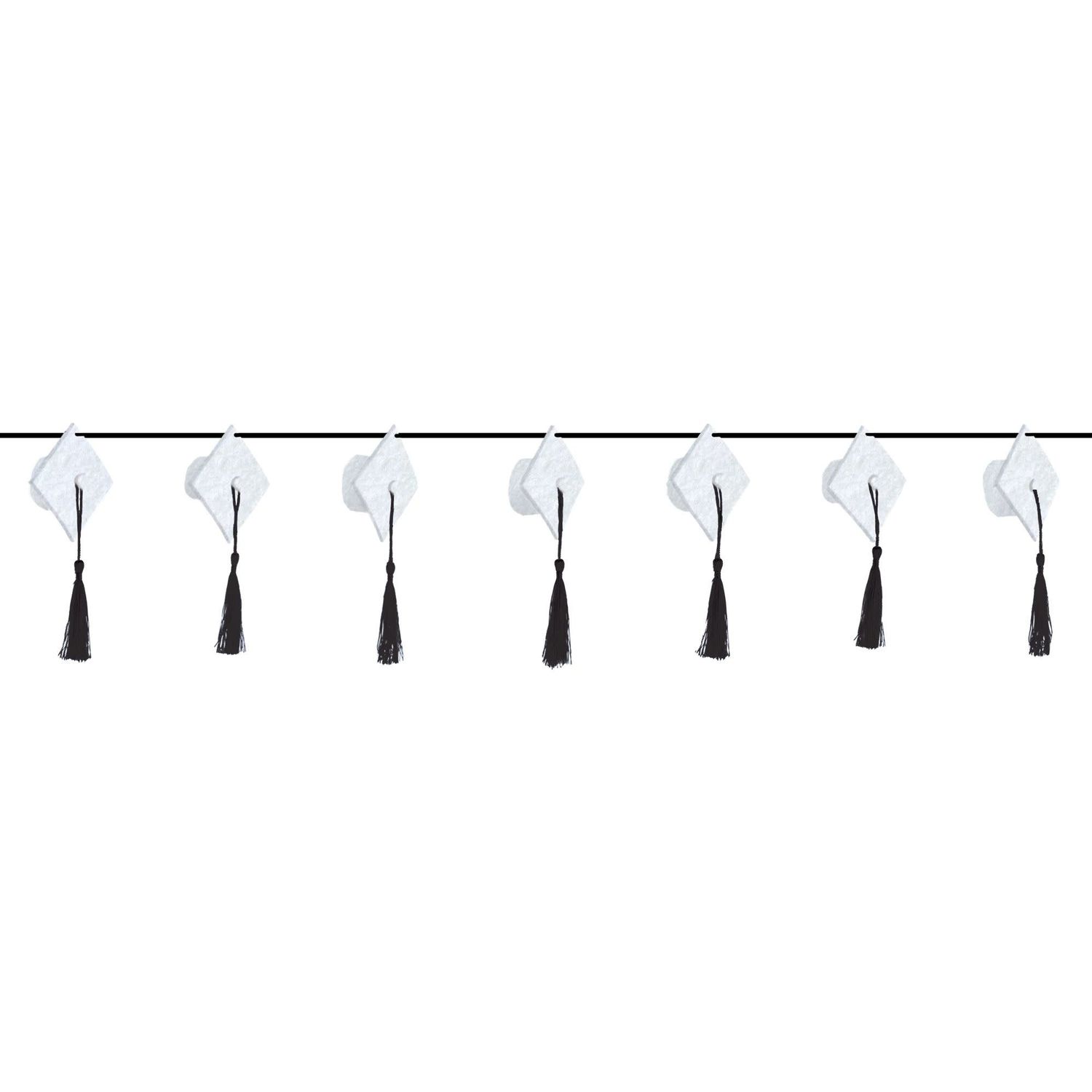 GARLAND GRAD CAP WHITE