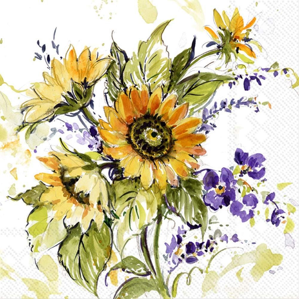 20CT BEV SUNFLOWER BUNCH