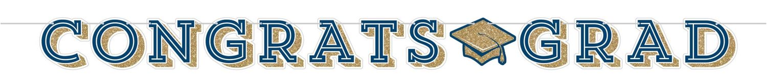 BANNER GLITTERING GRAD