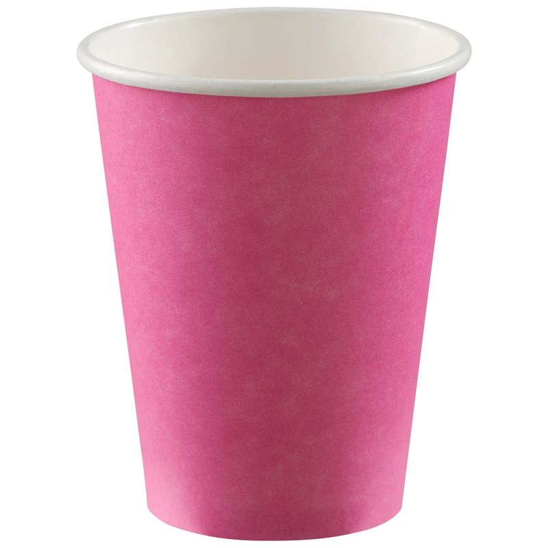 50CT 12oz CUP BRIGHT PINK