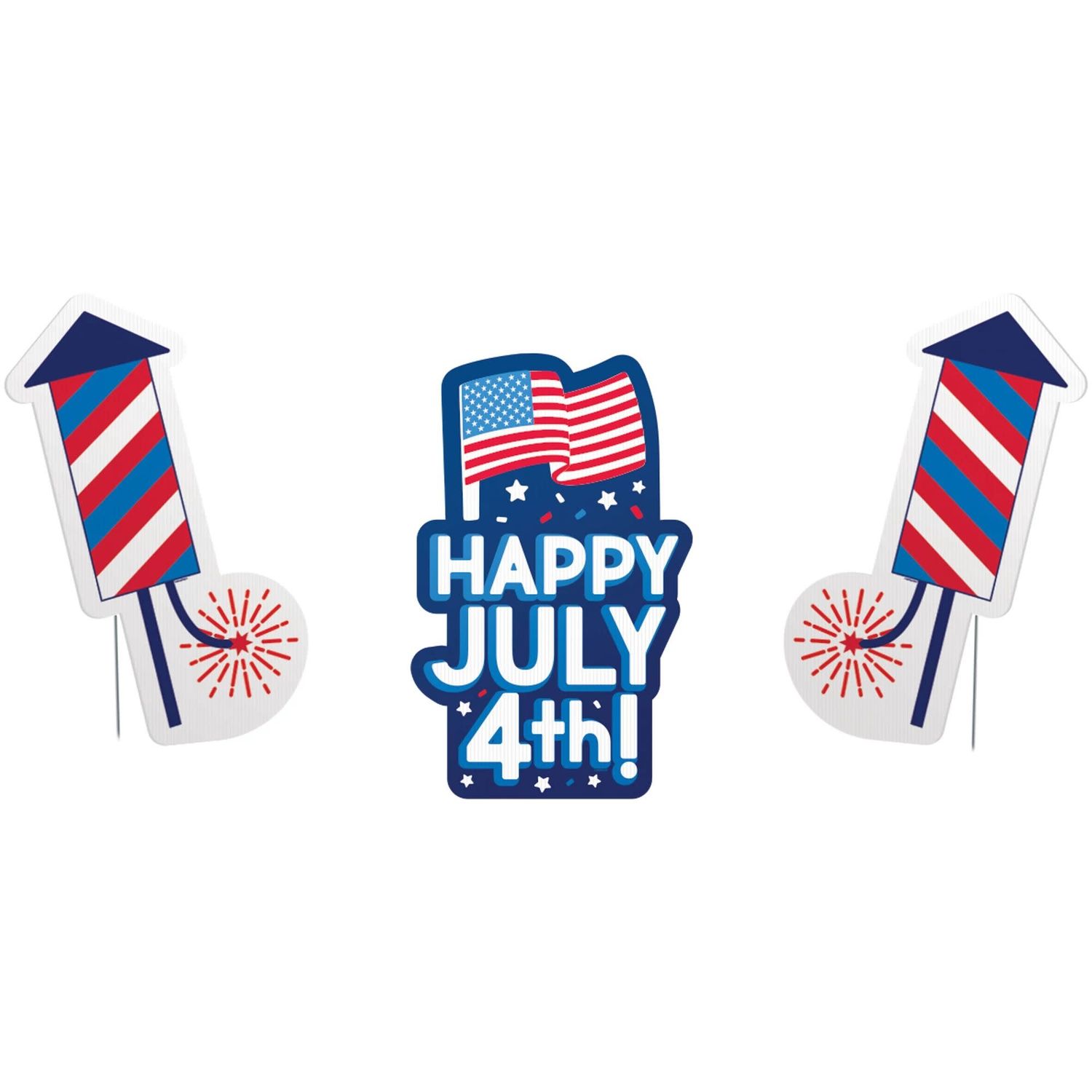 Patriotic Multi-Pack Lawn Signs