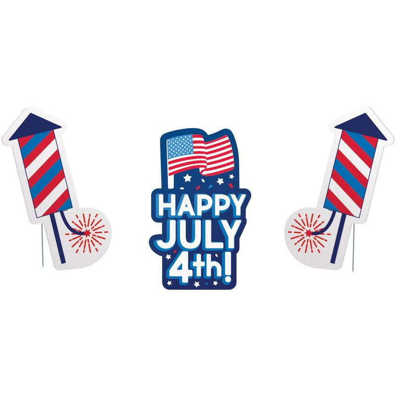 Patriotic Multi-Pack Lawn Signs