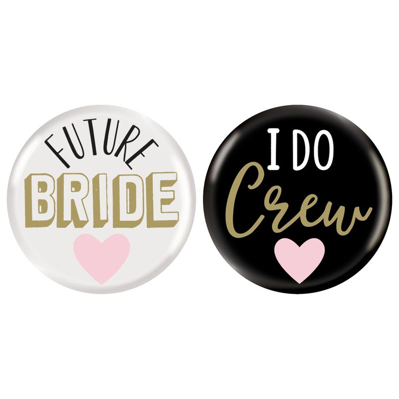 "I Do Crew" Bachelorette Buttons - 8 Count