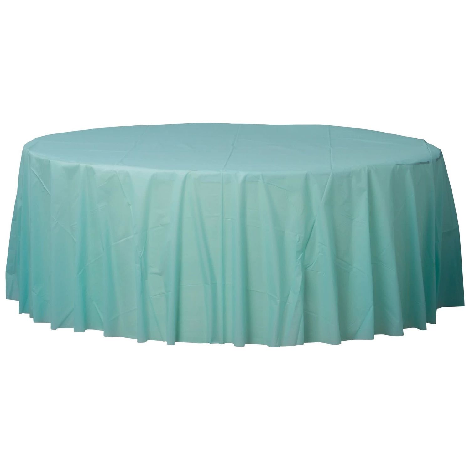 84in ROUND TABLECOVER ROBIN'S BLUE