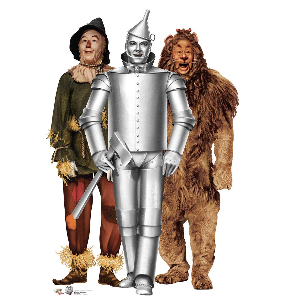 STAND-UP TINMAN, LION AND SCARECROW