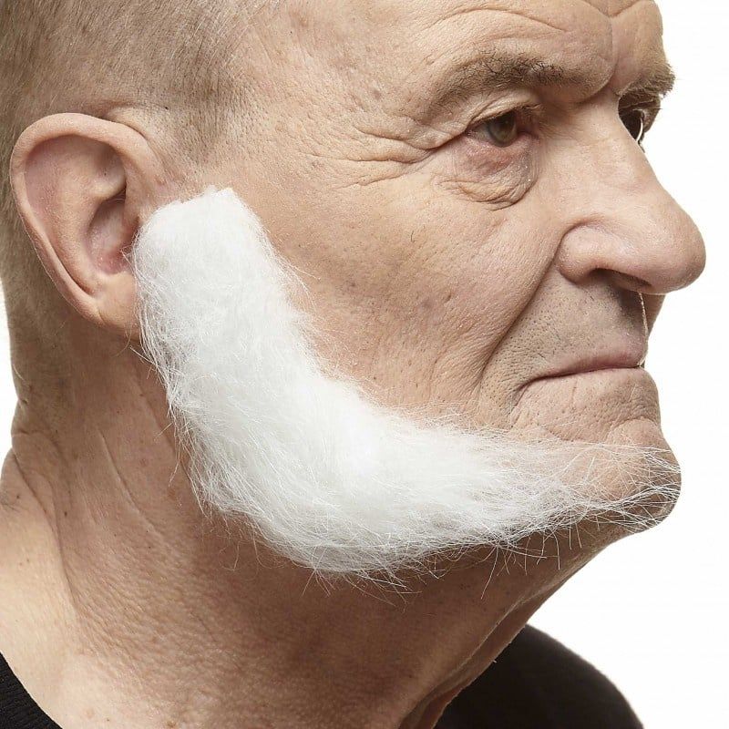 SIDEBURNS WHITE