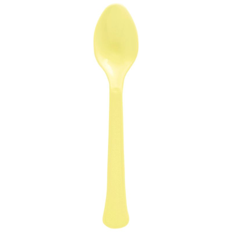 20CT SPOONS LIGHT YELLOW