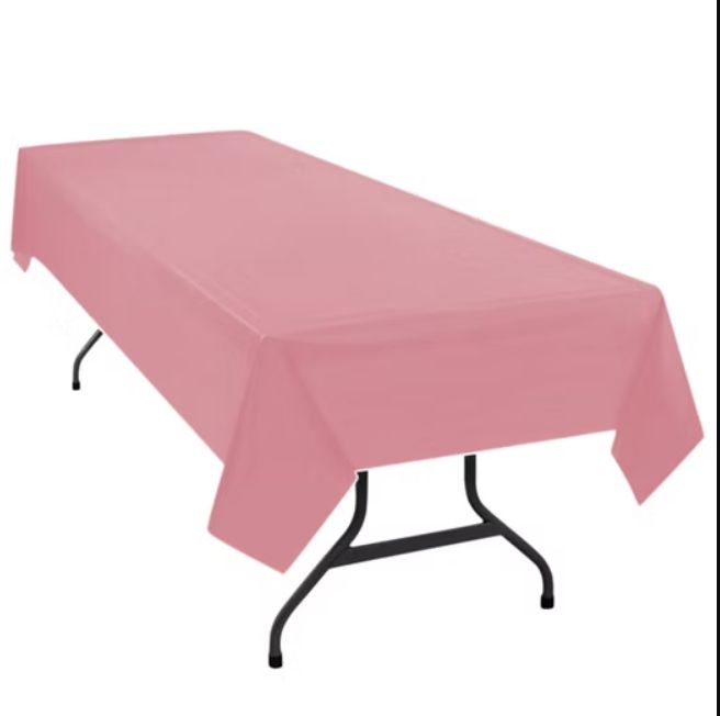 Pink Solid Table Covers - 54in X 108in