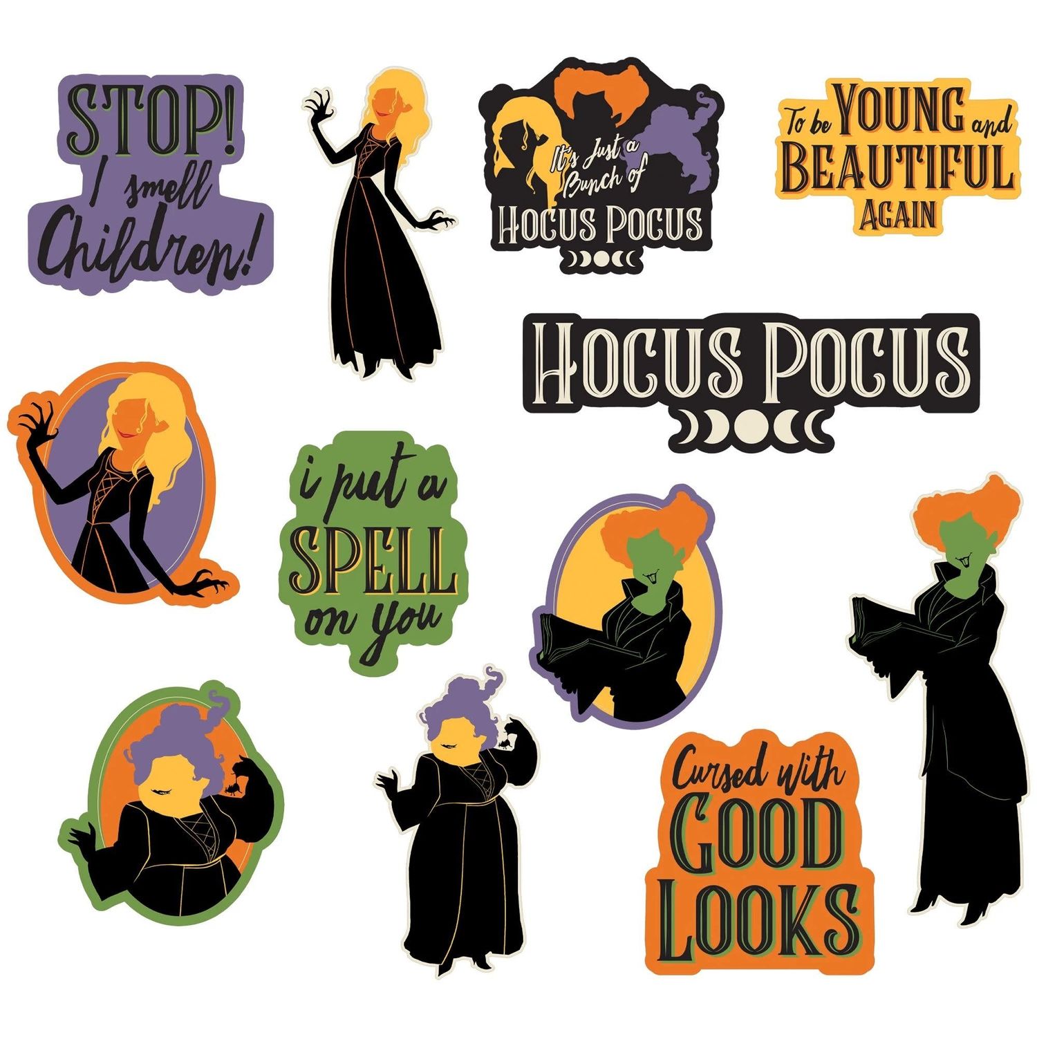 12CT CUTOUTS HOCUS POCUS