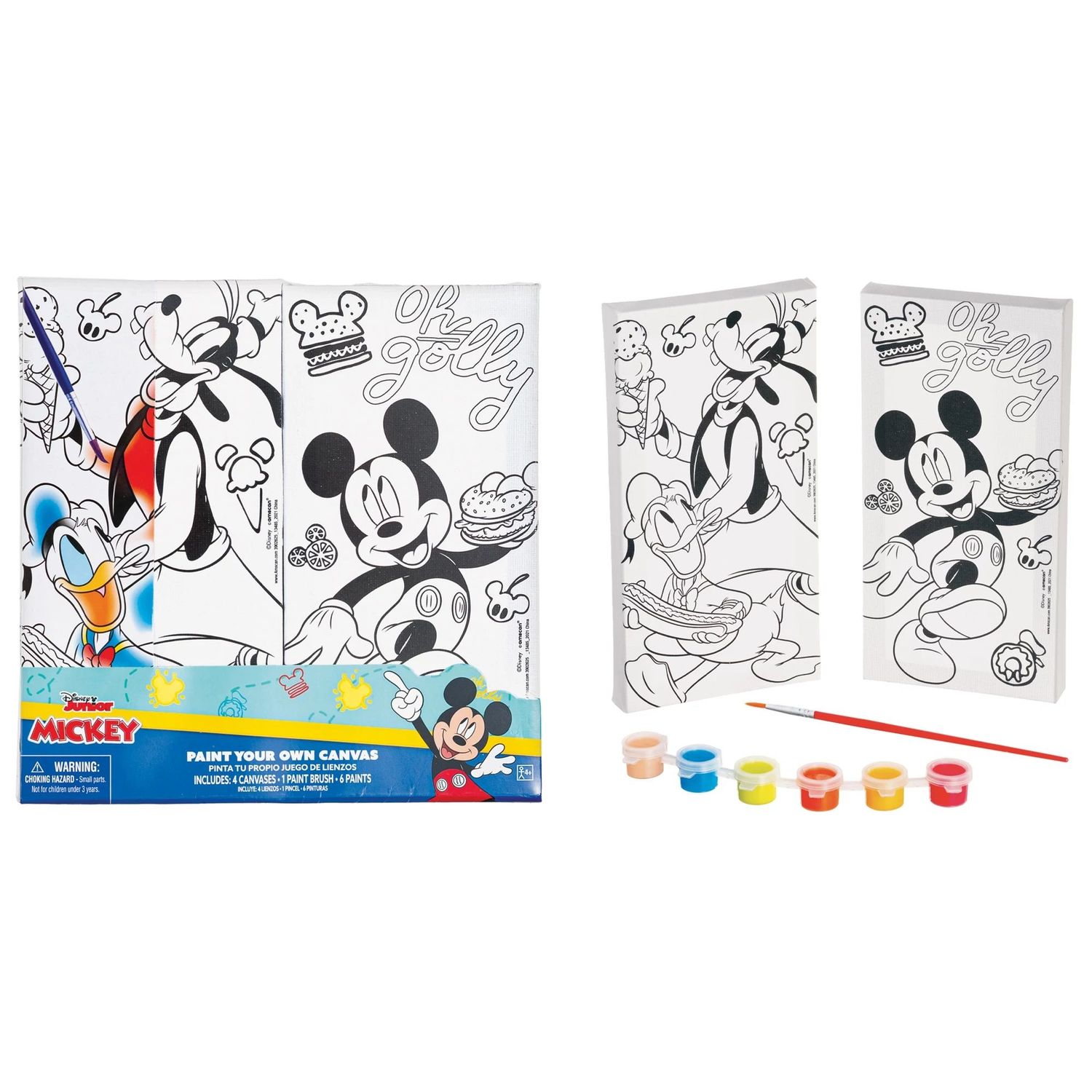 Disney Mickey Mouse Color Your Own Canvas