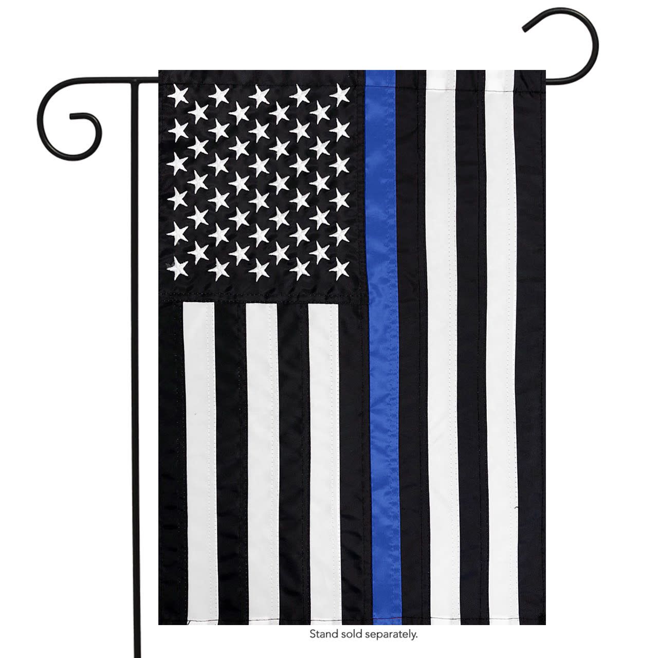EMBROIDERED THIN BLUE LINE GARDEN FLAG