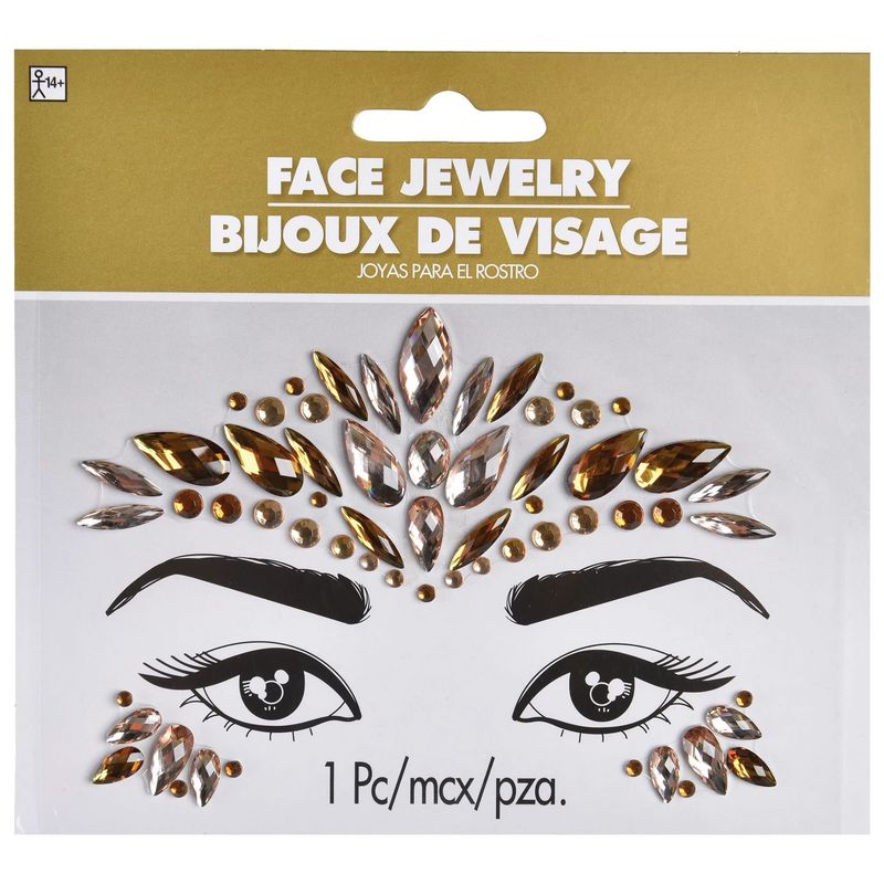 Face Jewels Gold