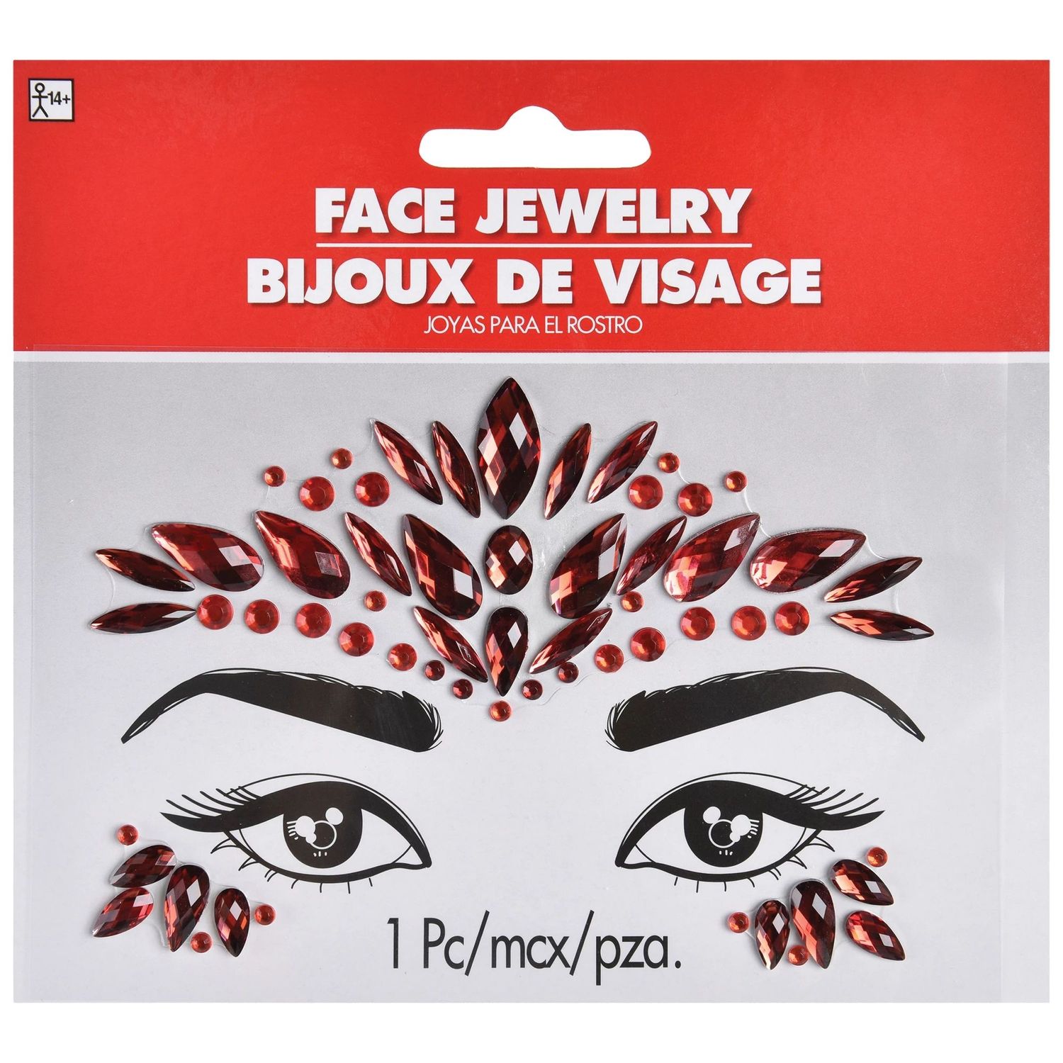 FACE JEWELS - RED