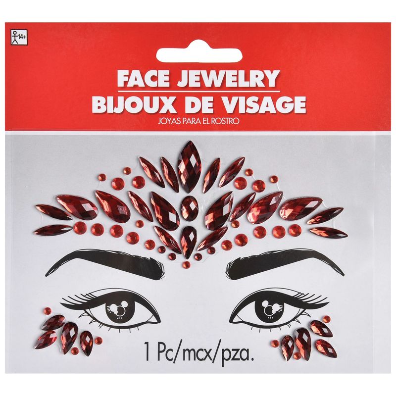 FACE JEWELS - RED
