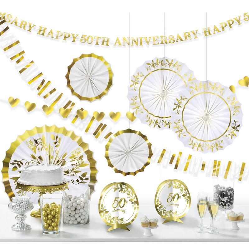 Happy 50th Anniversary Room Decorating Kit