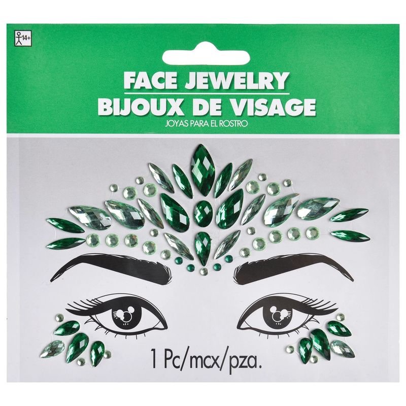 FACE JEWELRY GREEN