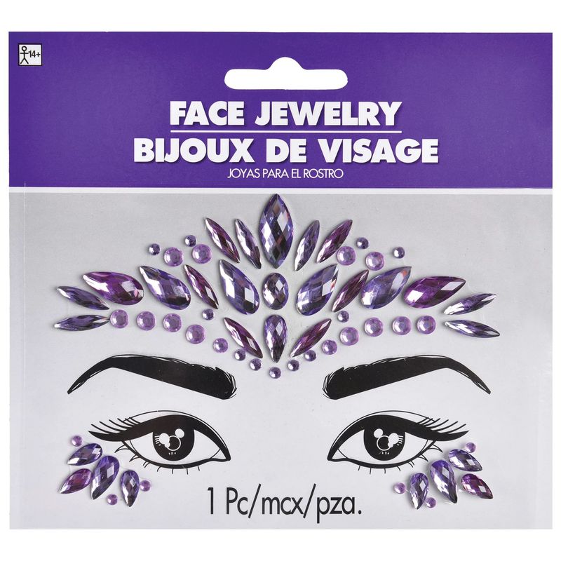 FACE JEWELRY PURPLE
