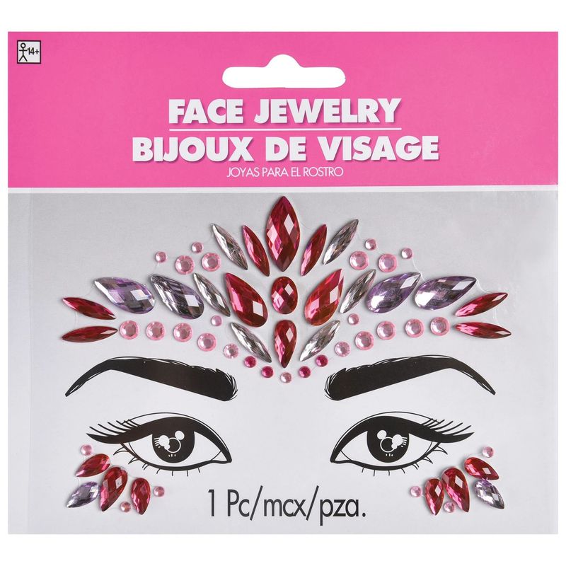 FACE JEWELRY PINK