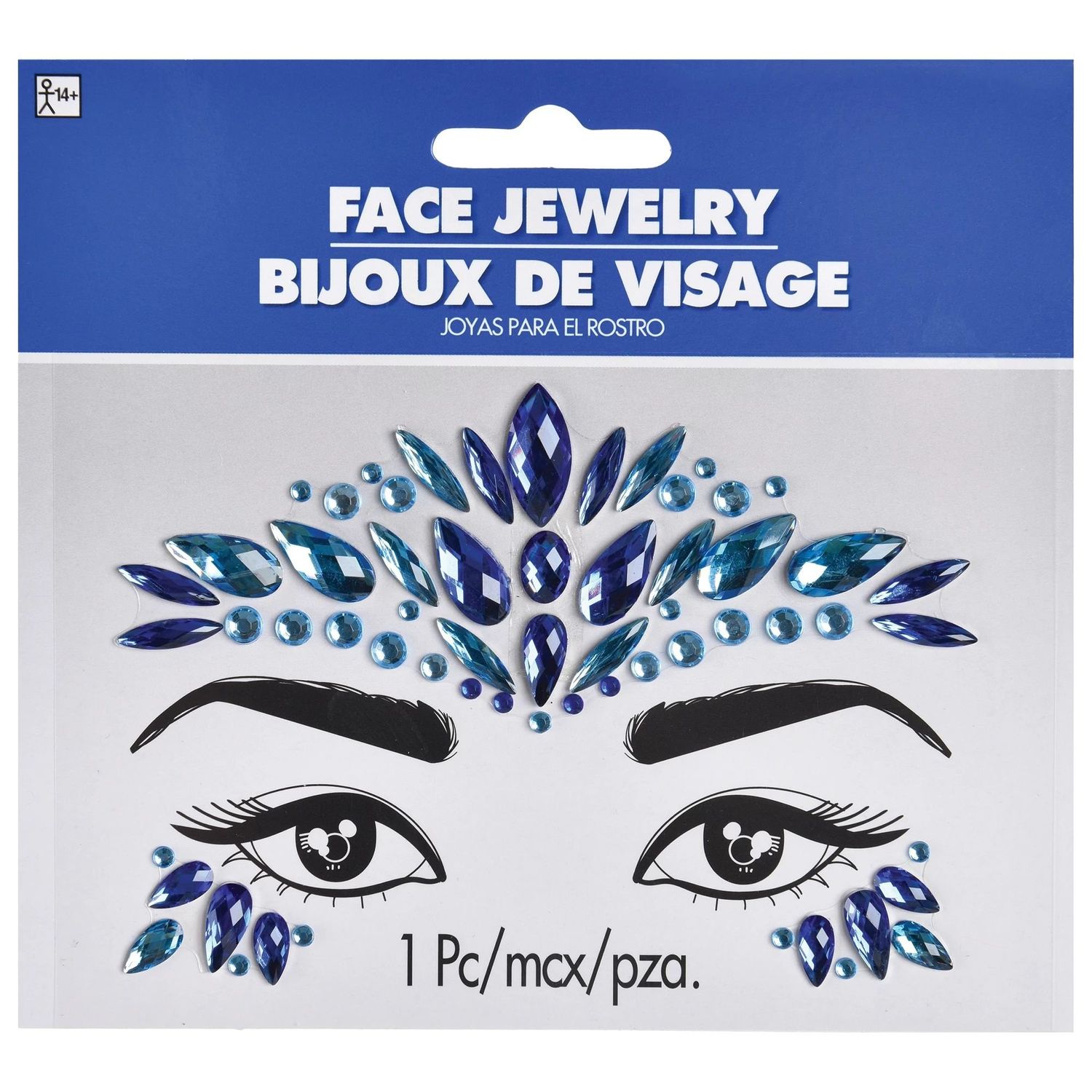 FACE JEWELS - BLUE