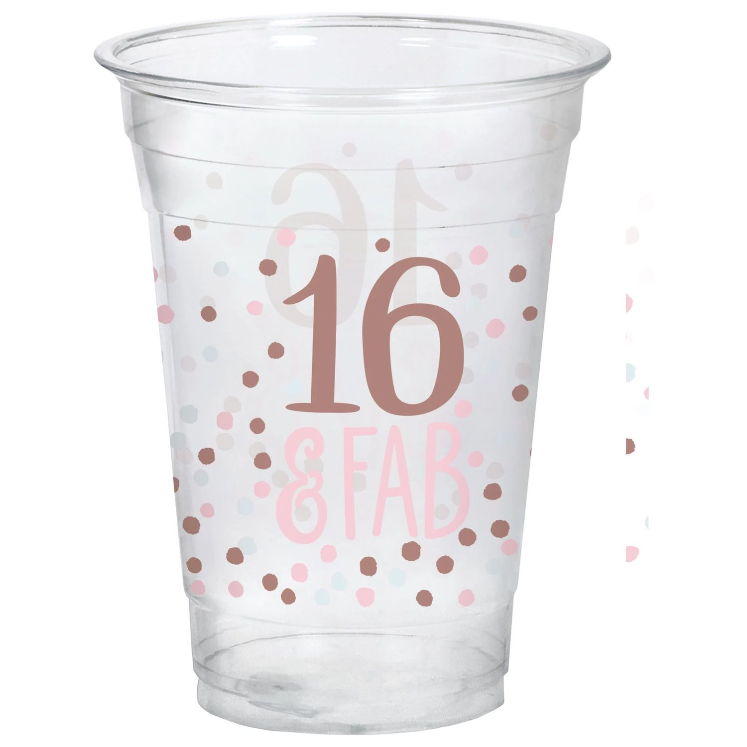 Sweet Sixteen 16oz Plastic Cups - 20 Count