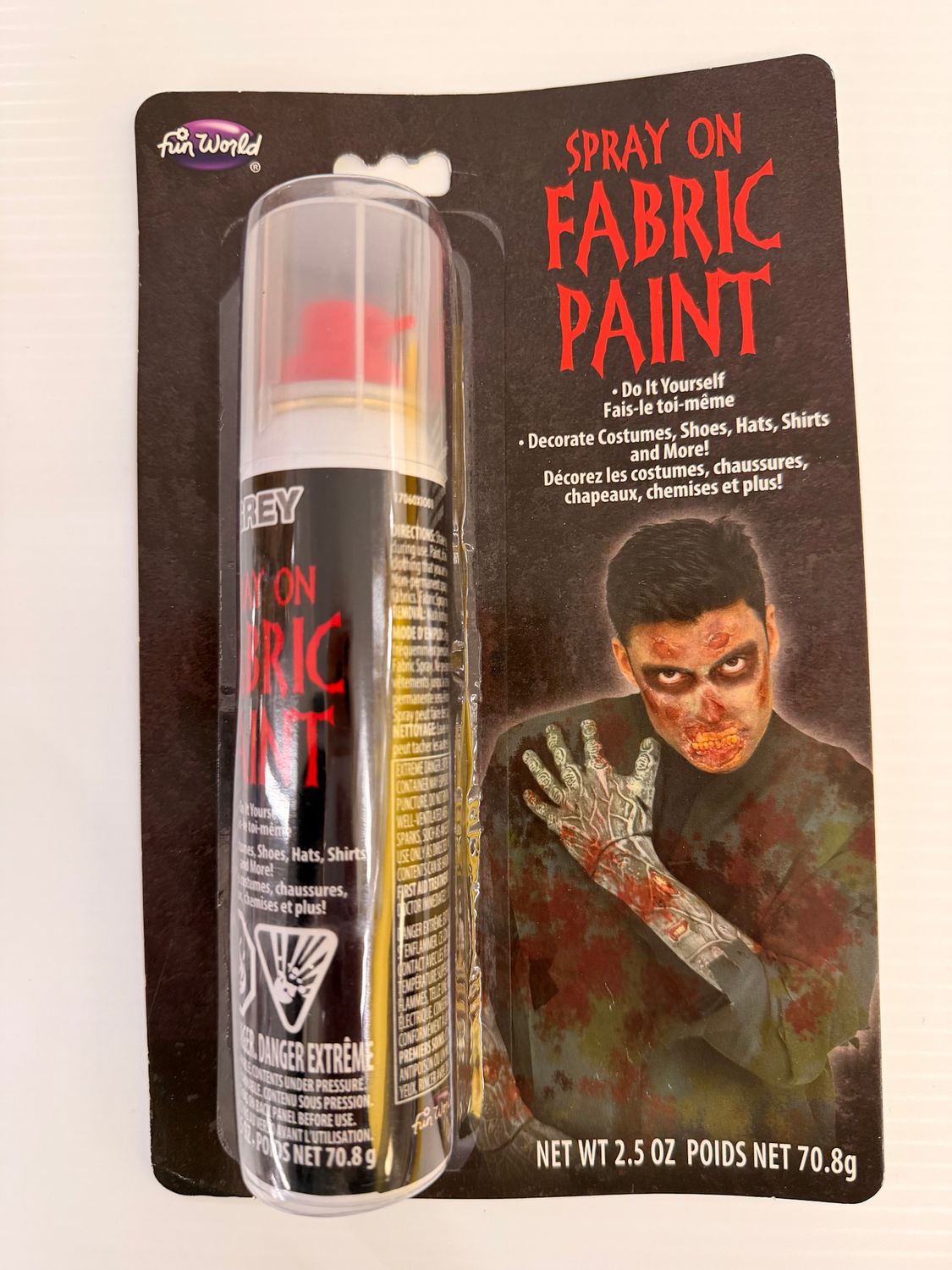 SPRAY-ON FABRIC PAINT GREY