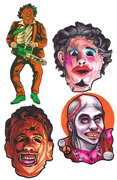4 count Texas Chainsaw Massacre Cutouts